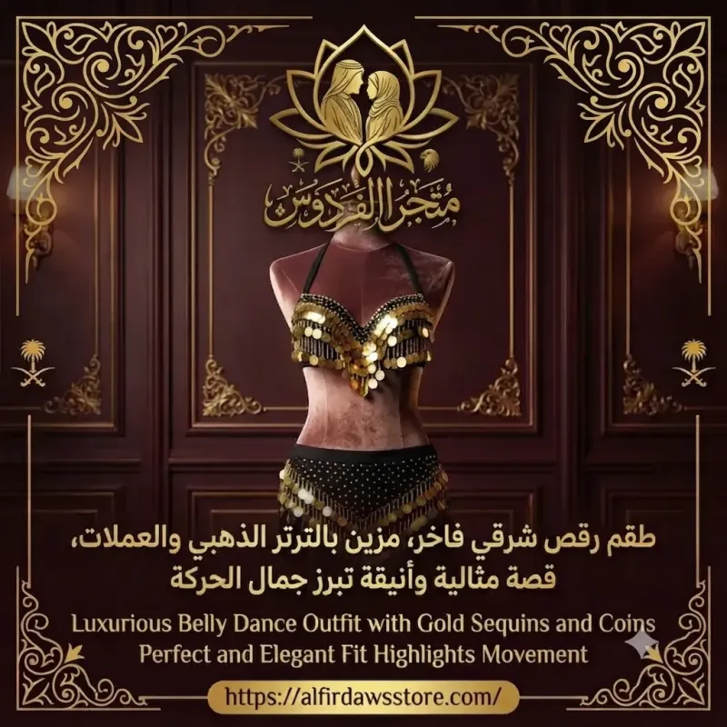 ✨ أطلقي العنان لجمالكِ.. مع طقم الرقص الشرقي الفاخر | متجر  الفردوس