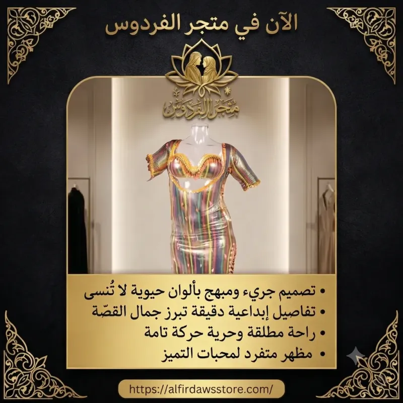 "فستان المناسبات الملون" | متجر الفردوس